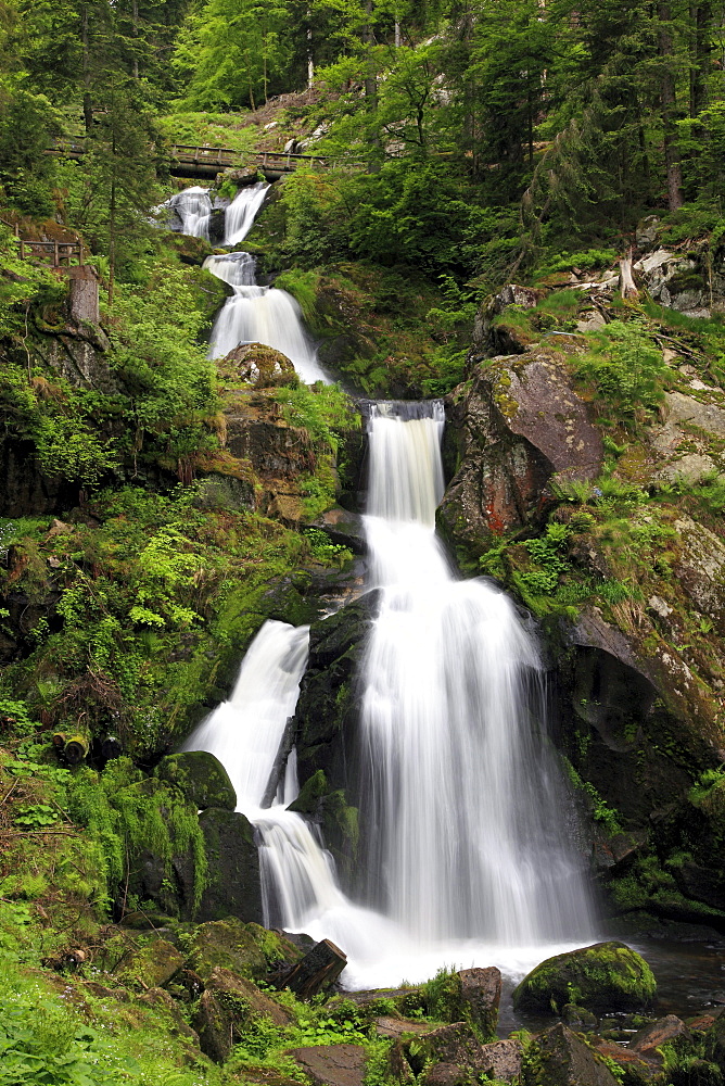 Triberg waterfall, Triberg, Black Forest, Baden-Wuerttemberg, Germany, Europe