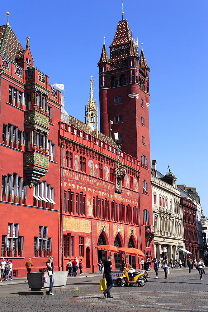 Basel Town Hall, Marktplatz, Basel, Switzerland