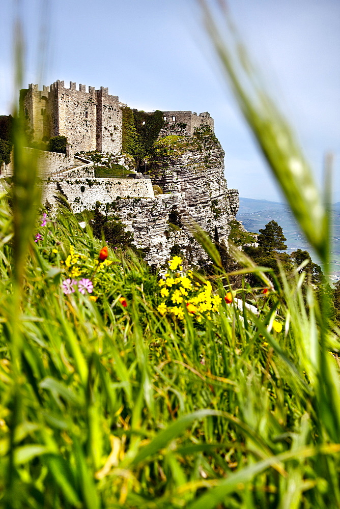 Castle, Castello di Venere, Erice, Sicily, Italy