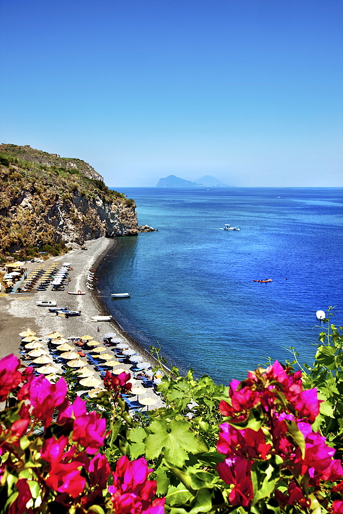 Spiaggia bianca, Canneto, Island of Lipari, Aeolian islands, Sicily, Italy