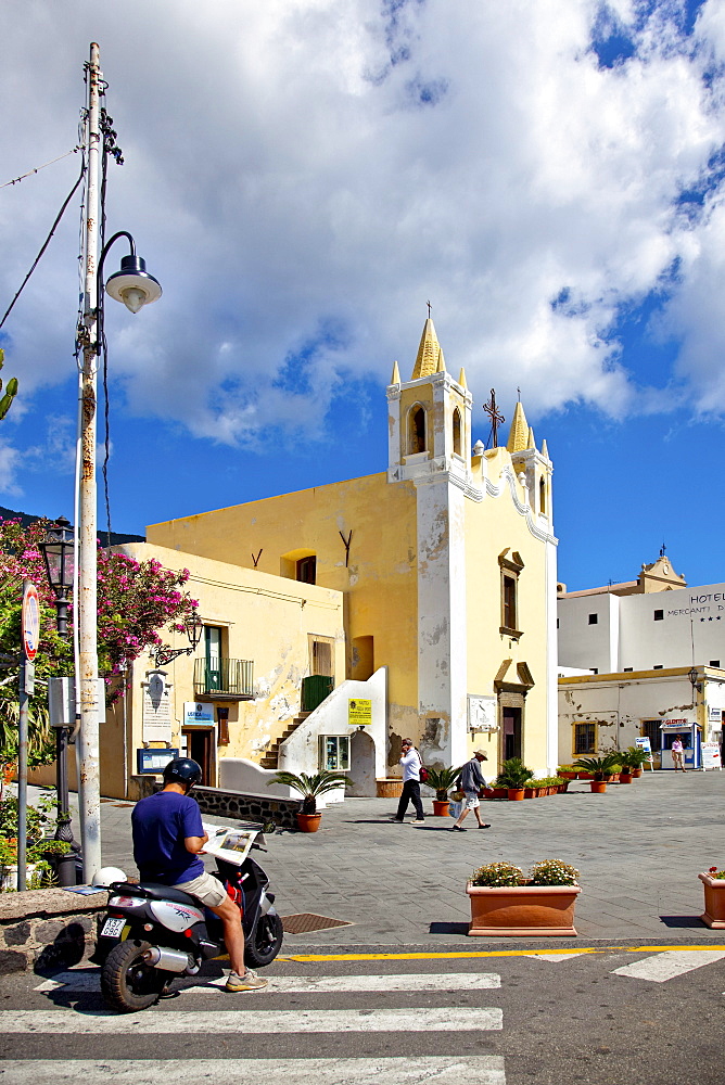 Church Santa Marina, Santa Maria, Salina Island, Aeolian islands, Sicily, Italy