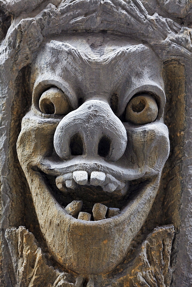 Sculpture on the facade of the Pohjola insurance building, Helsinki, Finland