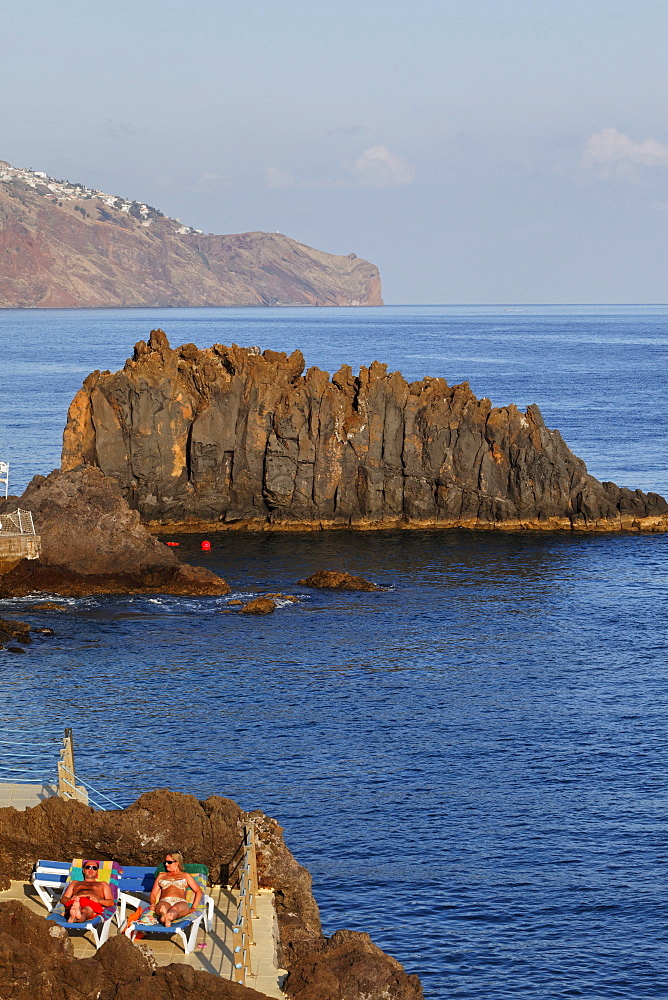 Beach in Lido, Funchal, Madeira, Portugal