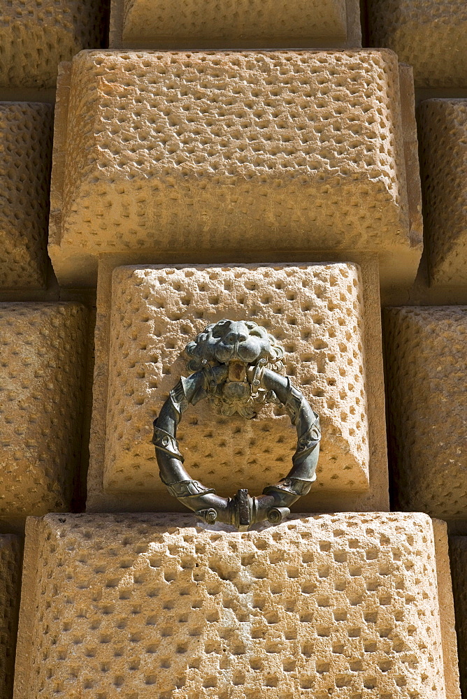 Doorknocker at Alhambra Palace, Granada, Andalucia, Spain, Europe