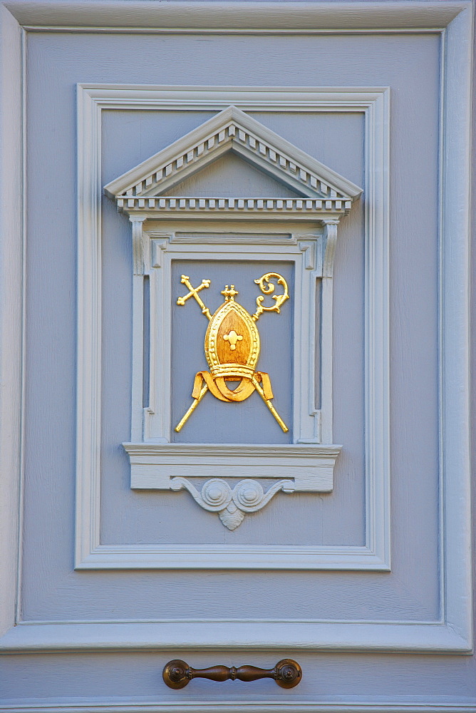 Portal of bishop's pala?e, Speyer, Rhineland-Palatinate, Germany, Europe