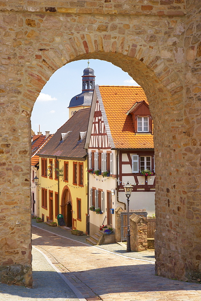 Kirchheimbolanden, Town-gate, Roter Turm, Old City, Nordpfalz, Rhineland-Palatinate, Germany, Europe