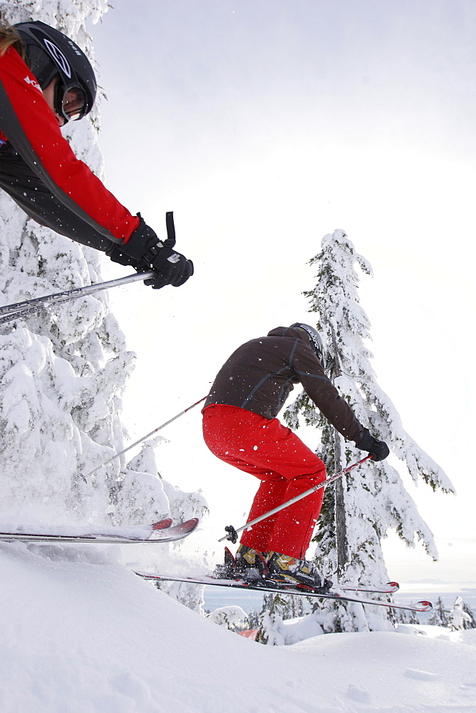 Skier jumping, Cypress Mountain, British Columbia, Canada