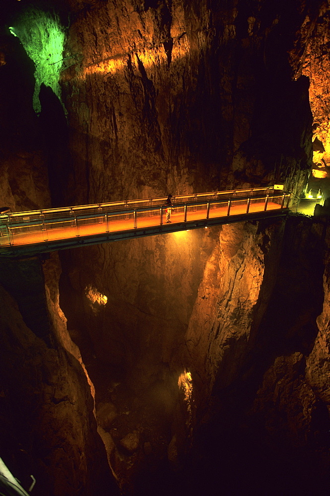 The Skocjan Caves, carved out by the River Reka, Slovenia