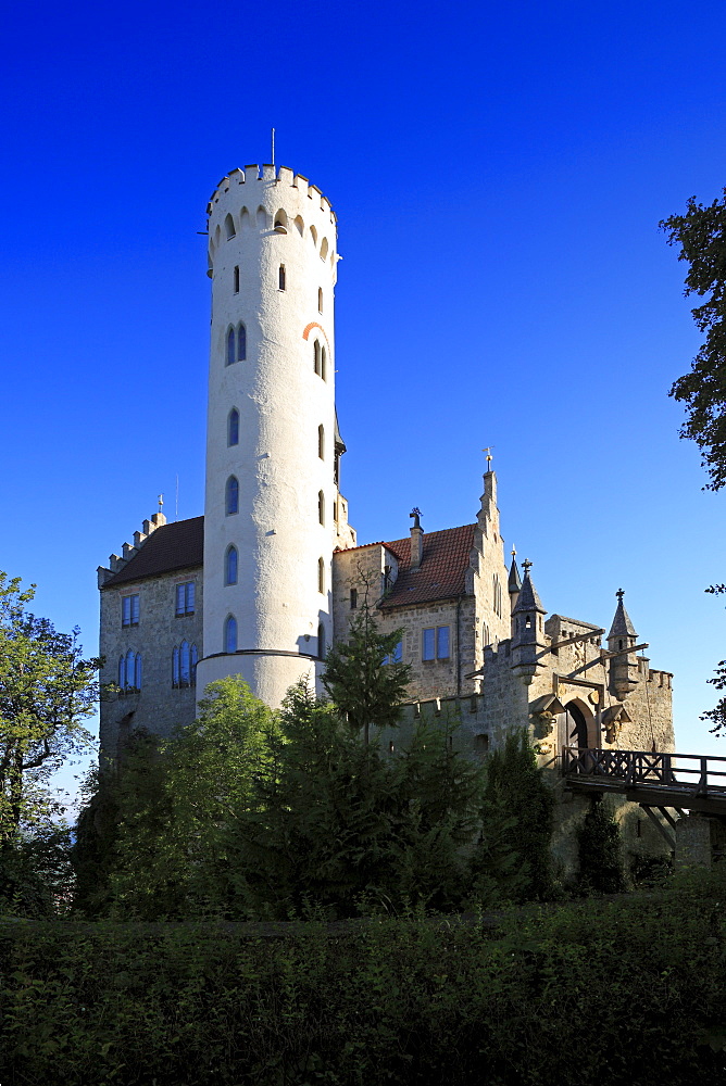 Lichtenstein castle, Swabian Alb, Baden-Wurttemberg, Germany