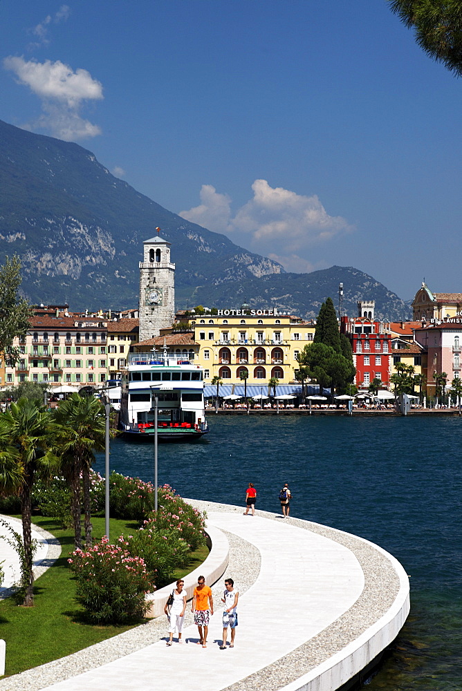 Quayside, Riva, Lake Garda, Trento, Italy