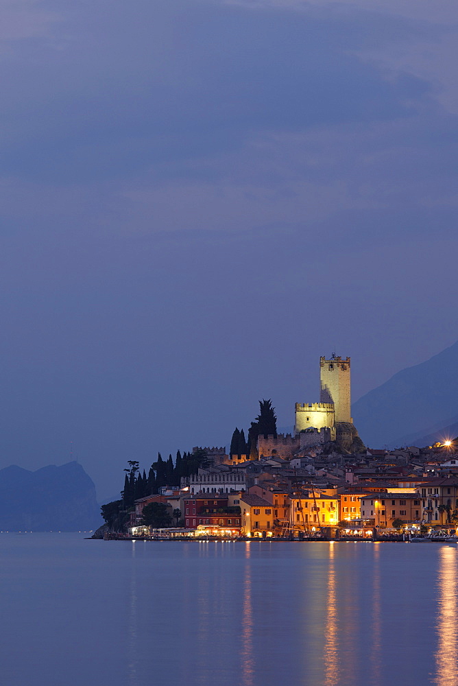 Evening mood, Malcesine, Lake Garda, Veneto, Italy