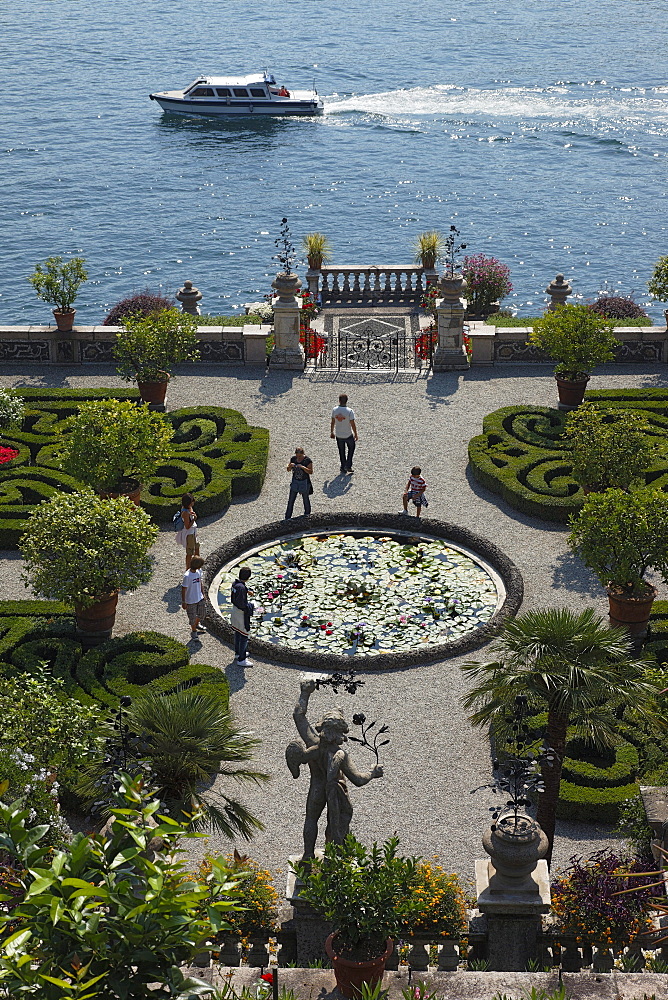 Park, Borromean Palazzo, Isola Bella, Stresa, Lago Maggiore, Piedmont, Italy