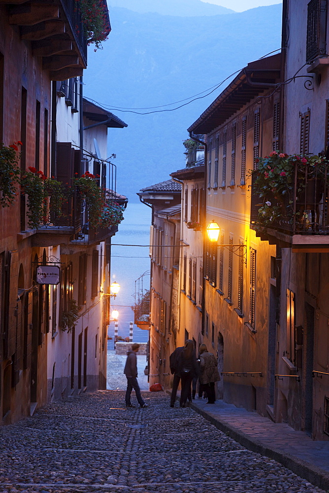 Alley, Cannobio, Lago Maggiore, Piedmont, Italy