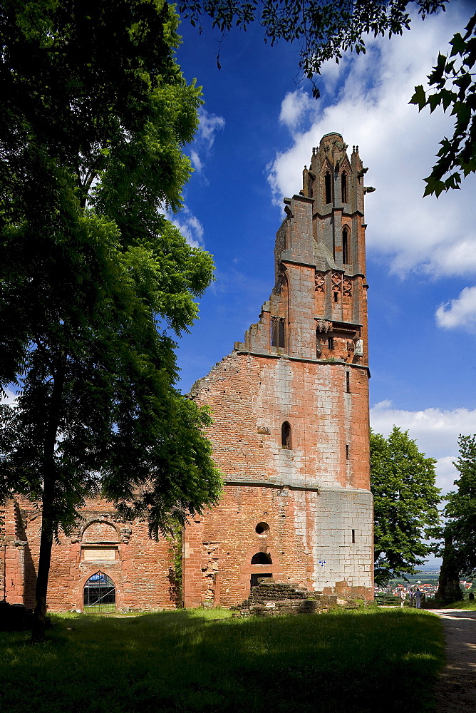 Monastery ruin Limburg, near Bad Duerkheim, Rhineland-Palatinate, Germany, Europe