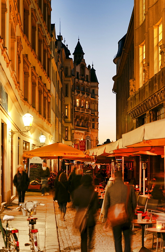 Barfussgaesschen, Leipzig, Saxony, Germany