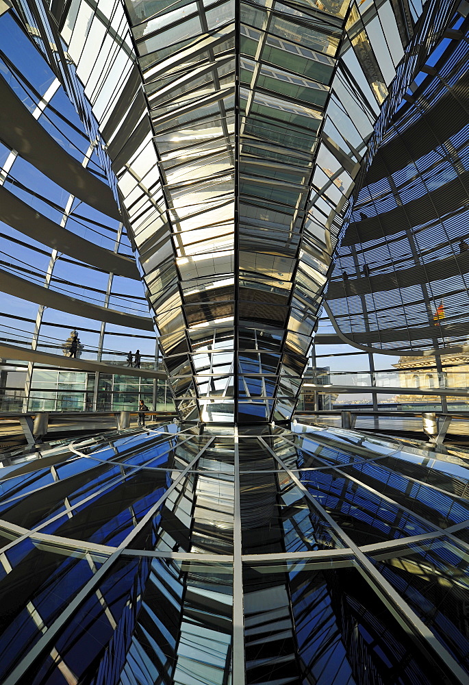 Inside the dome, Reichstag building, Berlin, Germany