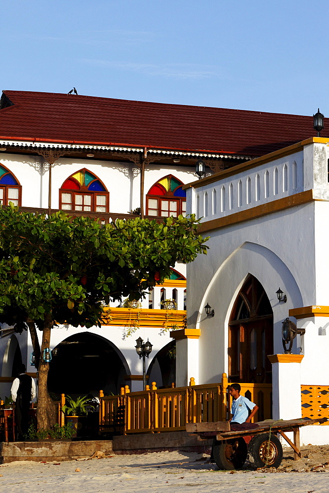 Detail of the Tembo House hotel, Stonetown, Zanzibar City, Zanzibar, Tanzania, Africa