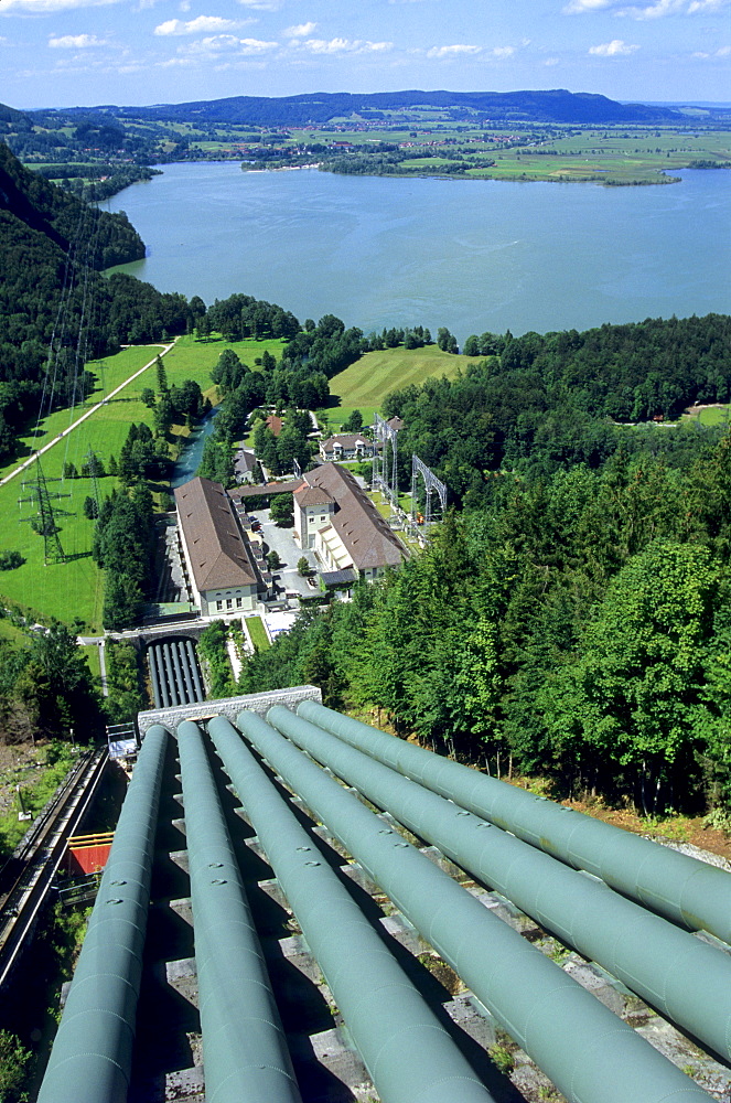 Walchensee hydropower plant, Walchensee Lake, Bavaria, Germany