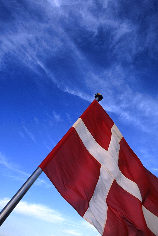 Dannebrog, Danish Flag, Aboard the Laeso Ferry, Denmark