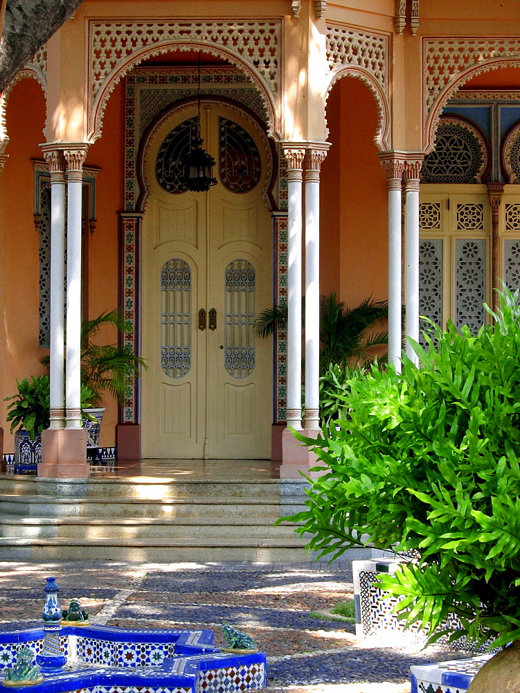 Exterior view of the Casa Roman, Cartagena de Indias, Colombia, South America