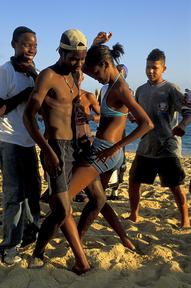 Teenager, Salsa Party on the Beach, Salvador de Bahia, Brazil