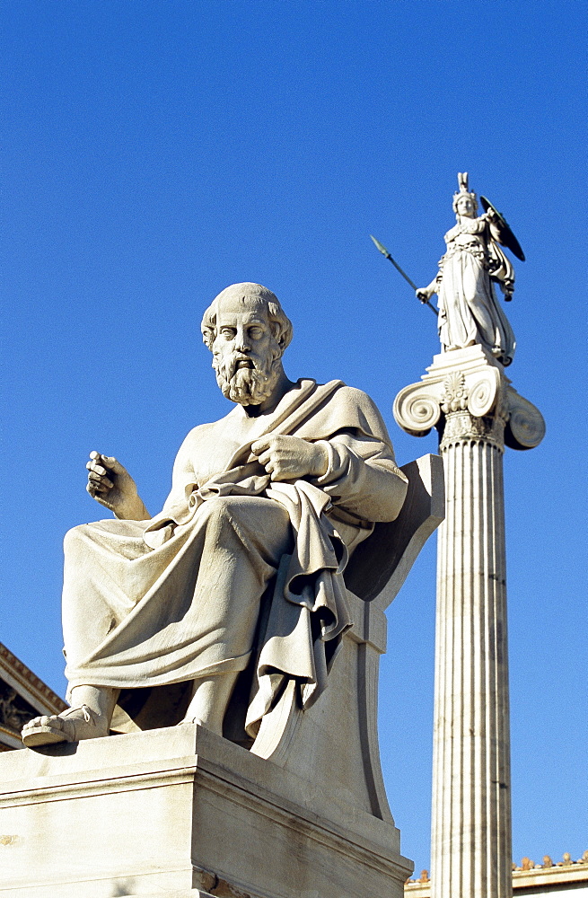 Statue of Plato at the Academy, Athens, Greece