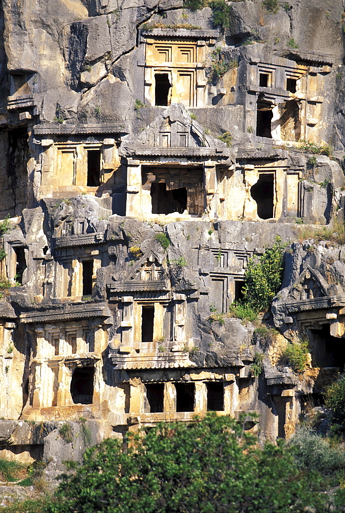 Rock grave, Myra, Lycian coast, Turkey