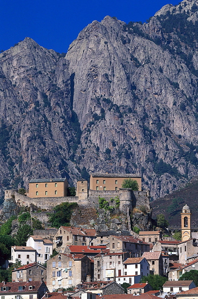 The old town, Corte, Corsica, France