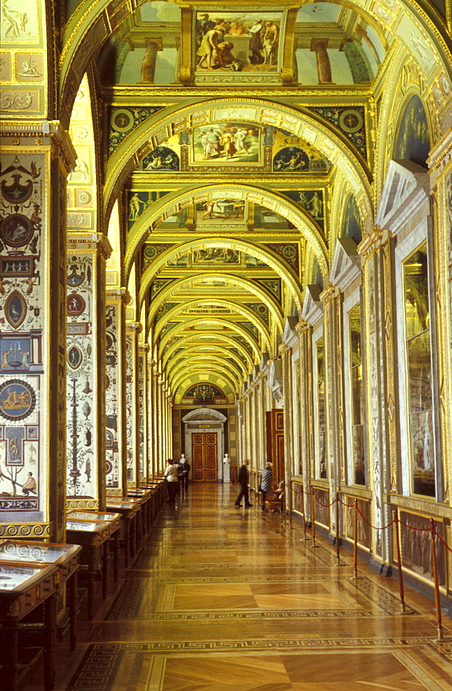 Interior view of the Hermitage, St. Petersburg, Russia, Europe