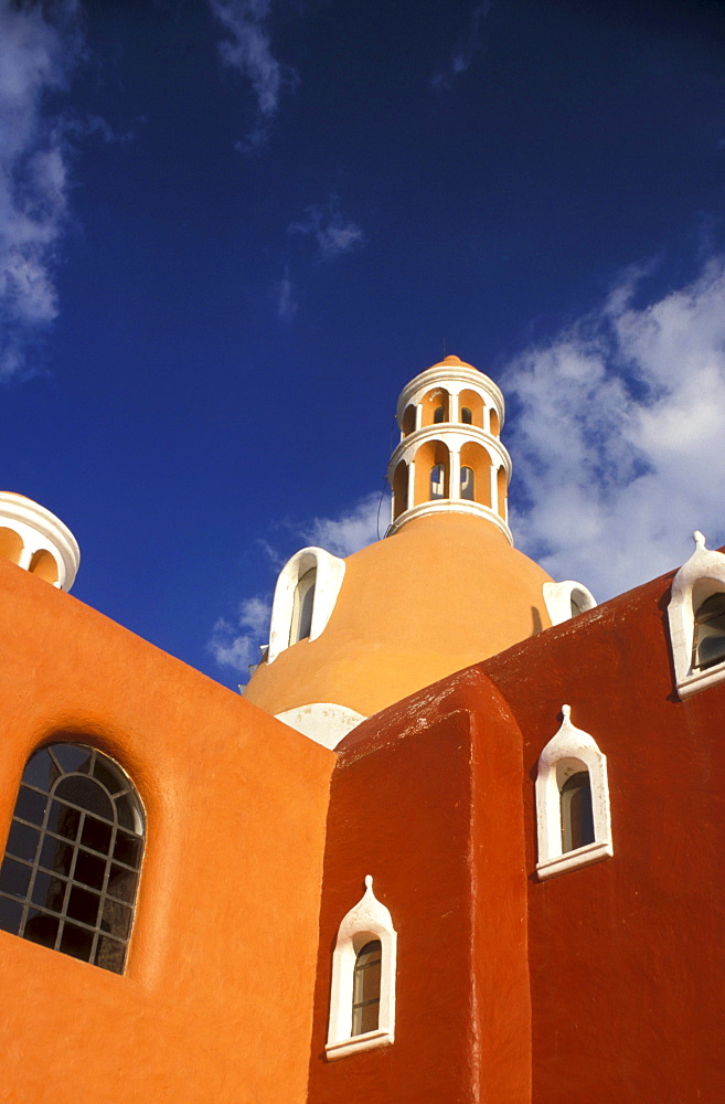 View at facade of a restaurant in Guanajuato, Mexico, America