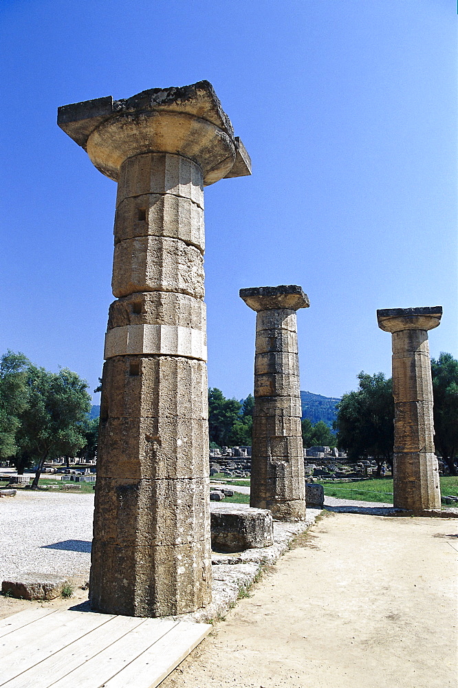 Temple of Hera, Olympia, Peloponnese, Greece