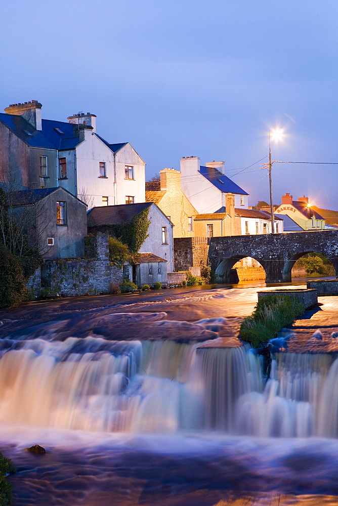 The Falls, Cascades in Ennistimon, County Clare, Ireland, Europe