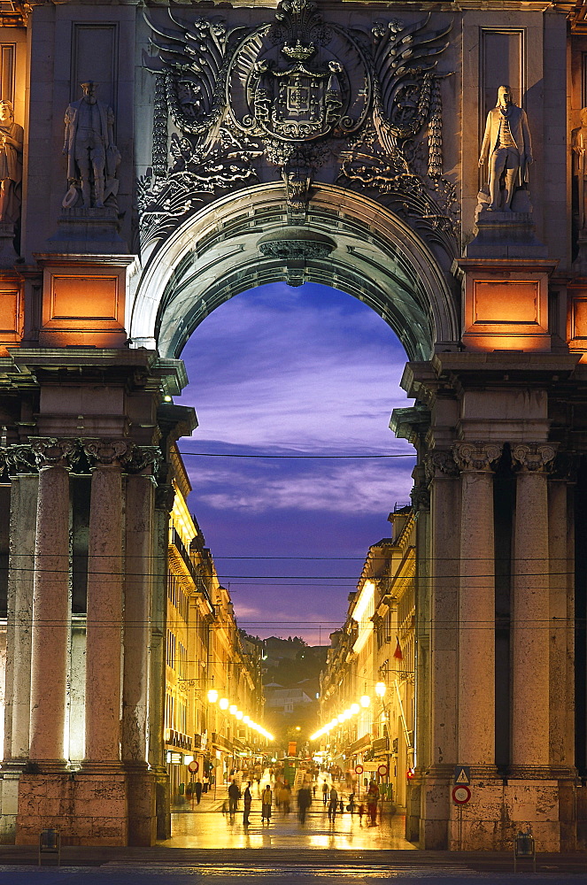 Praca do Comercio, Baixa, Lisbon, Portugal