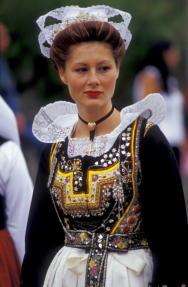 Brittany, France, Fete des Brodeuses, Pont le Abbe