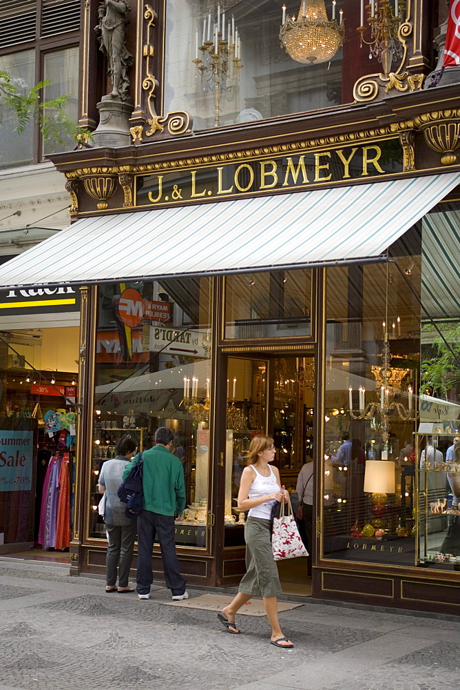 Shop windows at Kaerntner Strasse, Vienna, Austria