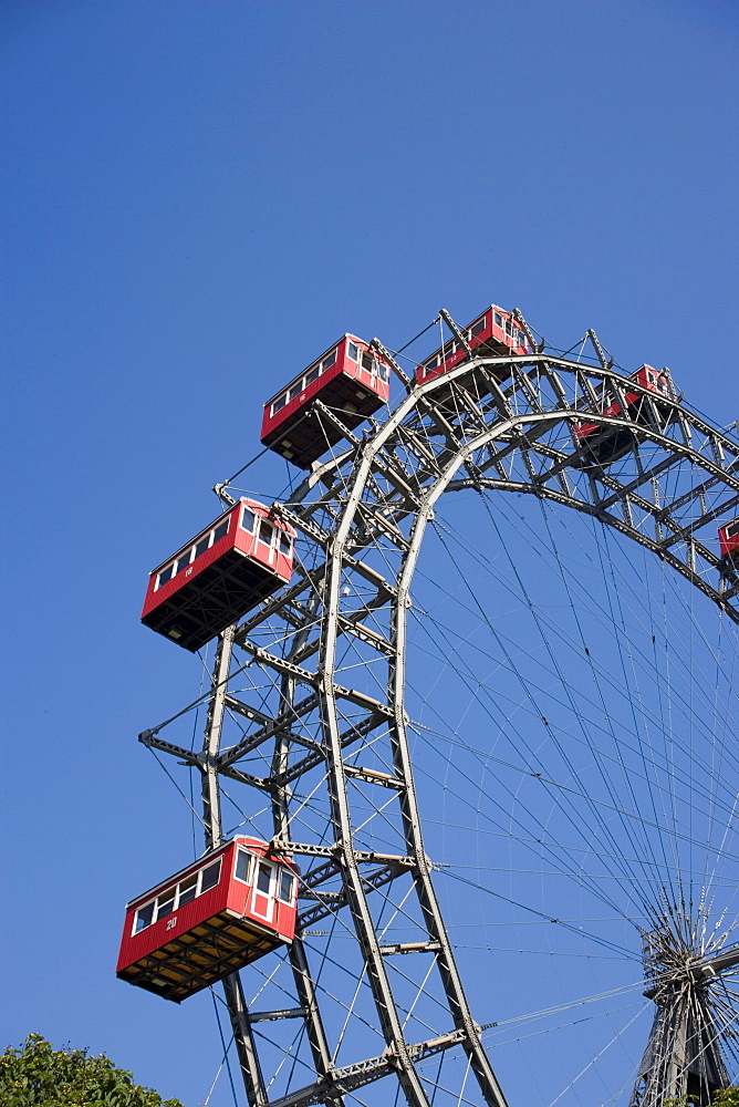 Part of the Ferris wheel, Prater, Vienna, Austria