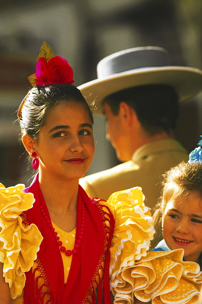 Girls, Feria de Abril, Sevilla, Andalusia, Spain113