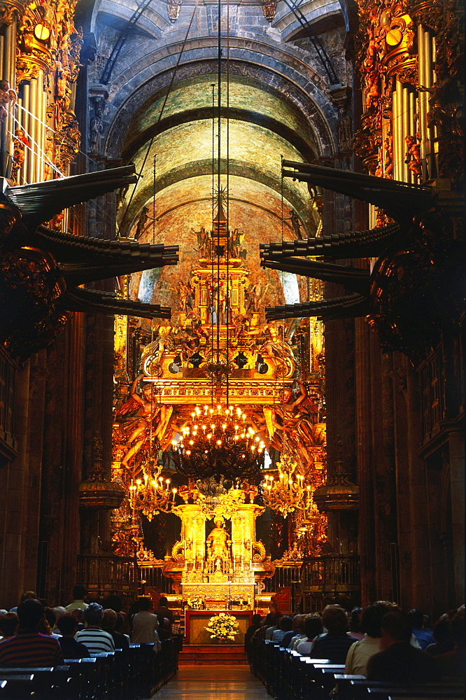 Cathedral, Santiago de Compostela, Province La Coruna, Galicia, Spain