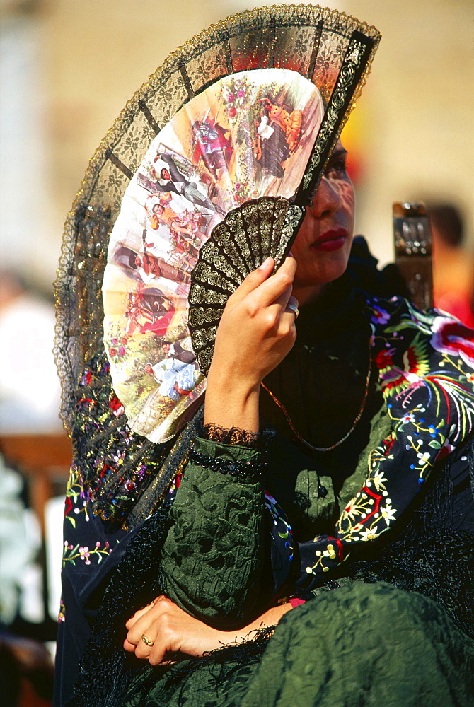 Dama de Honor, Safranrose festival, Consuegra, Province Toledo, Castilla-La Mancha, Spain