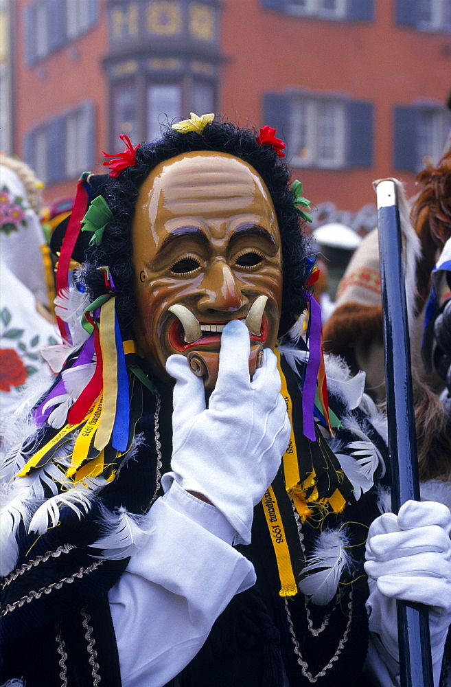 Europe, Germany, Baden-Wuerttemberg, Rottweil, Narrensprung in Rottweil