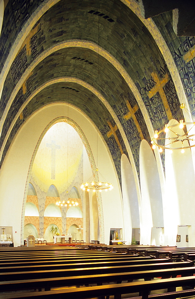 Europe, Germany, North Rhine-Westphalia, Ruhr Area, Gelsenkrichen, Heilig-Kreuz-Kirche