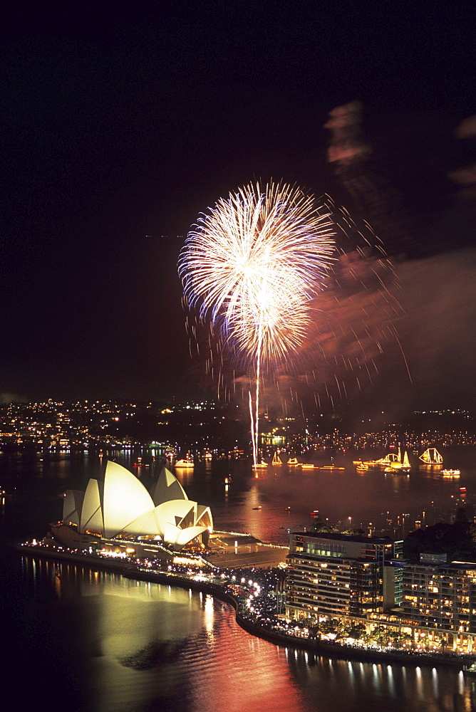 Sydney New Year's Eve Fireworks, Sydney, New South Wales, Australia