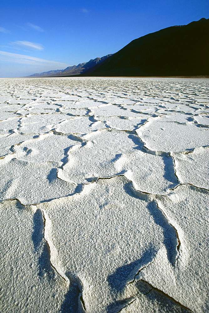 Salt crust, Death Valley, California, USA