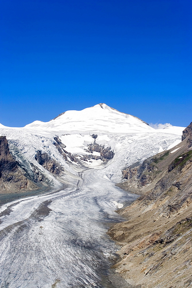 Pasterze glacier and Grossglockner, Carinthia, Austria