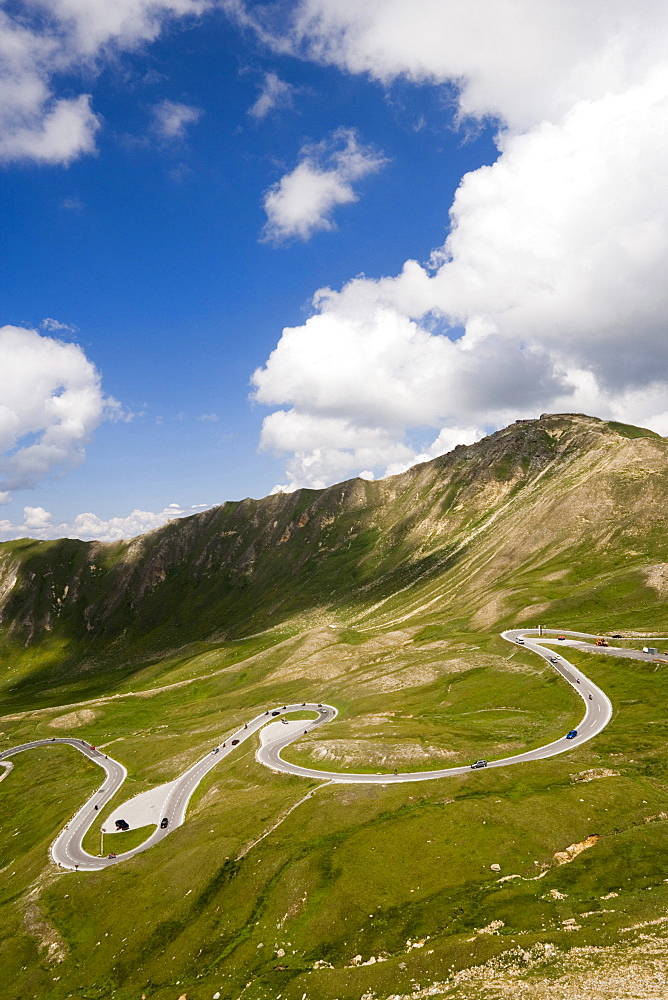 View on the Grossglockner-Hochalpenstrasse (Grossglockner Road), mountain pass, Carinthia, Austria