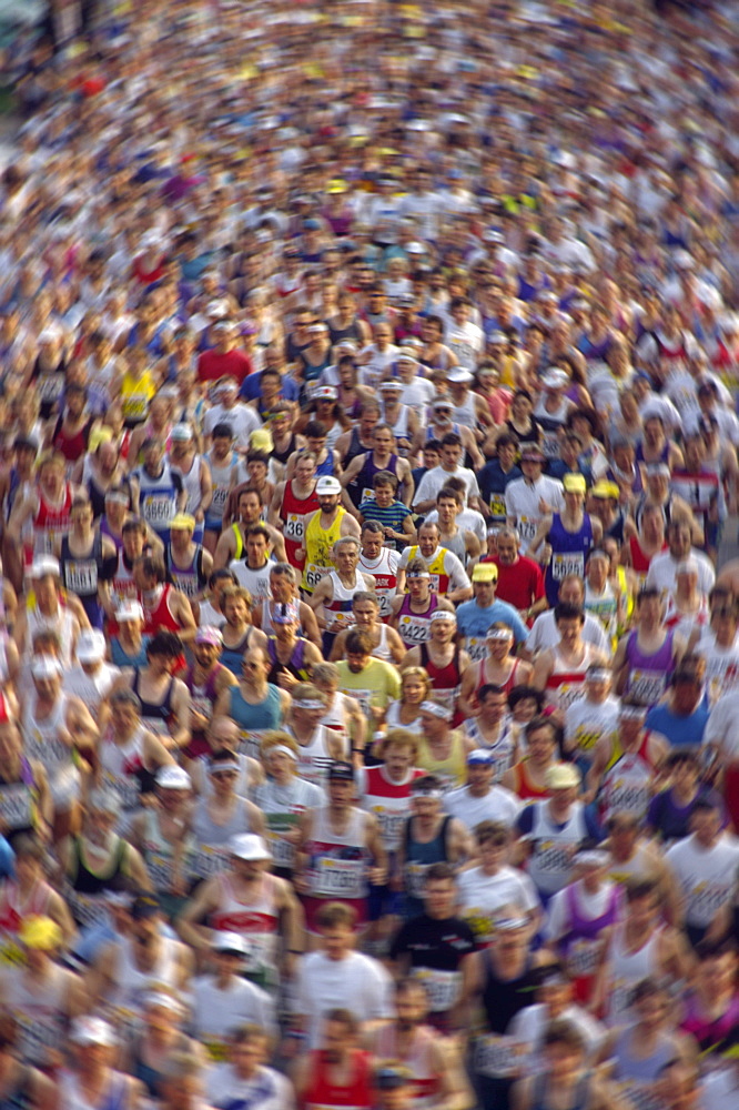 Germany, Hamburgm Marathon, crowd