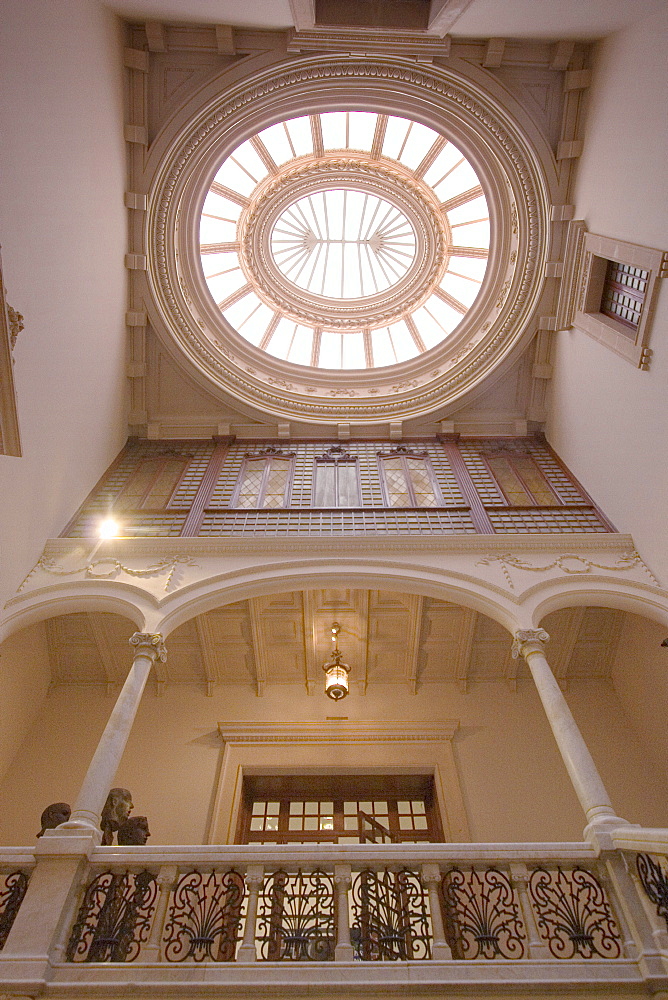 Museo d Art Espanyol Contemporant, Palma Mallorca, museum of contemporary art, patio, ceiling