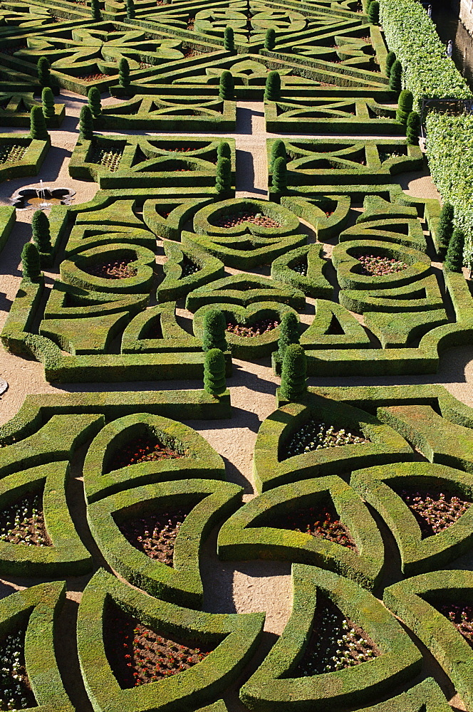 The garden of love, Chateau de Villandry, Villandry, Loire Valley, France