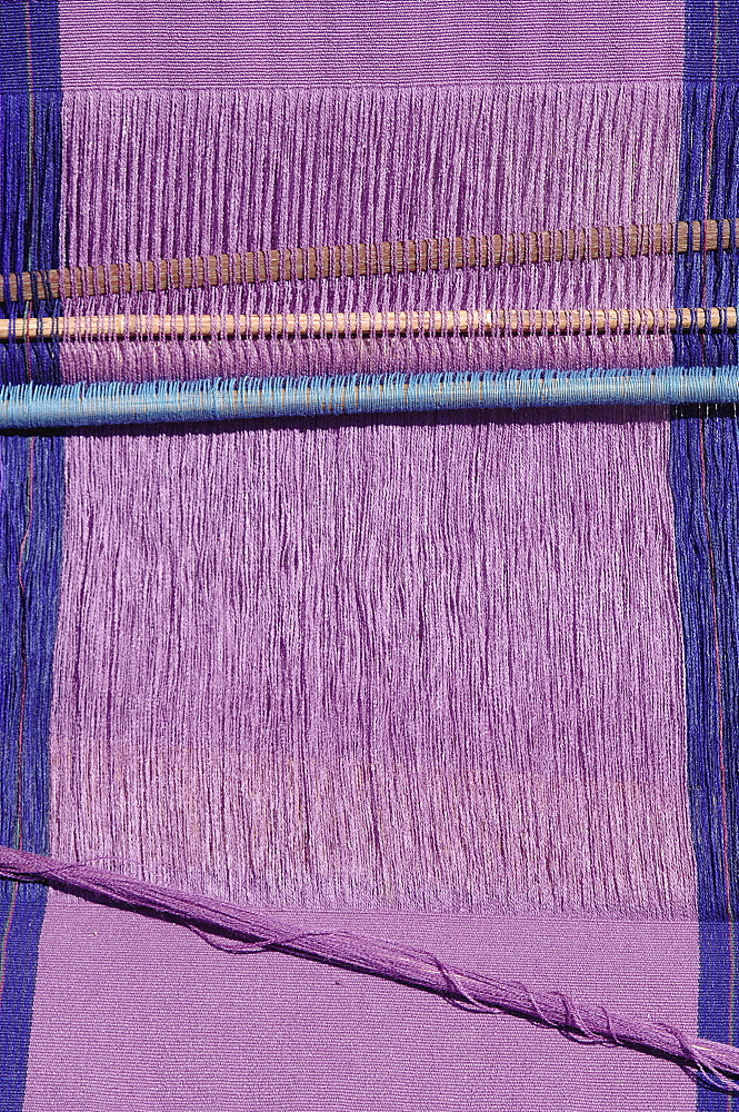 Weaving loom in Chiapas, San Lorenzo Zinacantun, Mexico