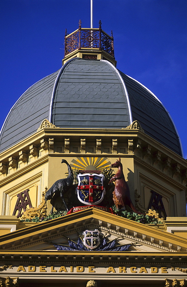 The shopping mall of the Adelaide Arcade in the centre of Adelaide, Adelaide, South Australia, Australia